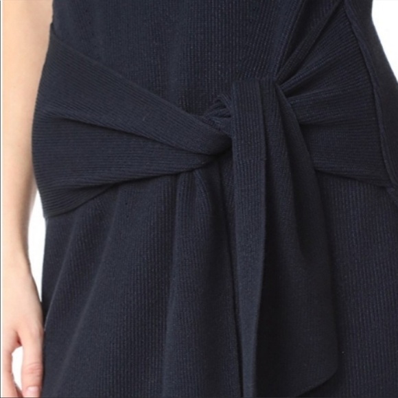 Rag & Bone Michelle Navy Blue Rib Knit Sweater Dress  Size S - Picture 4 of 10